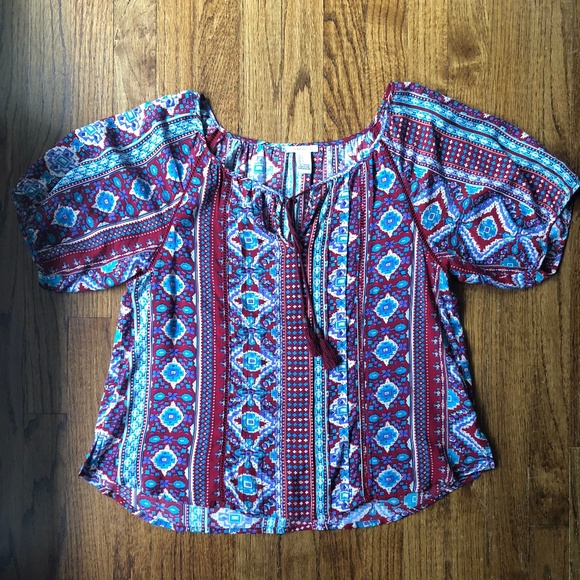 Boho Patterned Blouse - Picture 2 of 4
